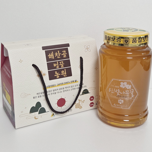 산벚나무꿀 2.4kg (100%숙성생꿀) 26년도 햇꿀