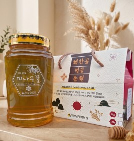 피나무꿀2.4kg(숙성생꿀)(100%숙성생꿀) 26년 햇꿀